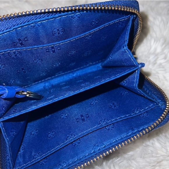 Tory Burch Vintage Floral Leather Zip Wallet / Coin Bag. Clean GUC. - Picture 12 of 13